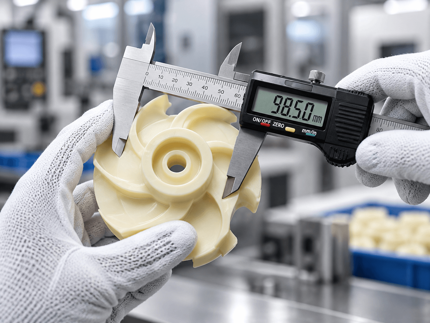 Pump component quality inspection